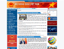 Tablet Screenshot of mofa.gov.vn